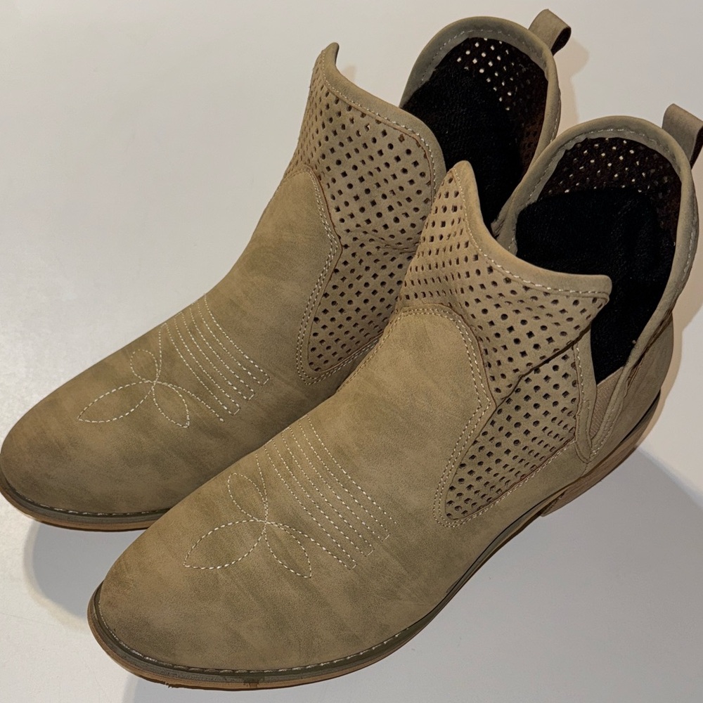 Altar'd State Tan Ankle Boots